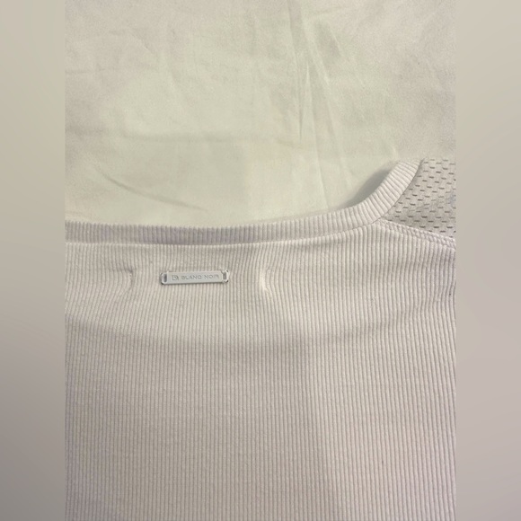 Blanc Noir ribbed long sleeve crop top - Picture 8 of 11